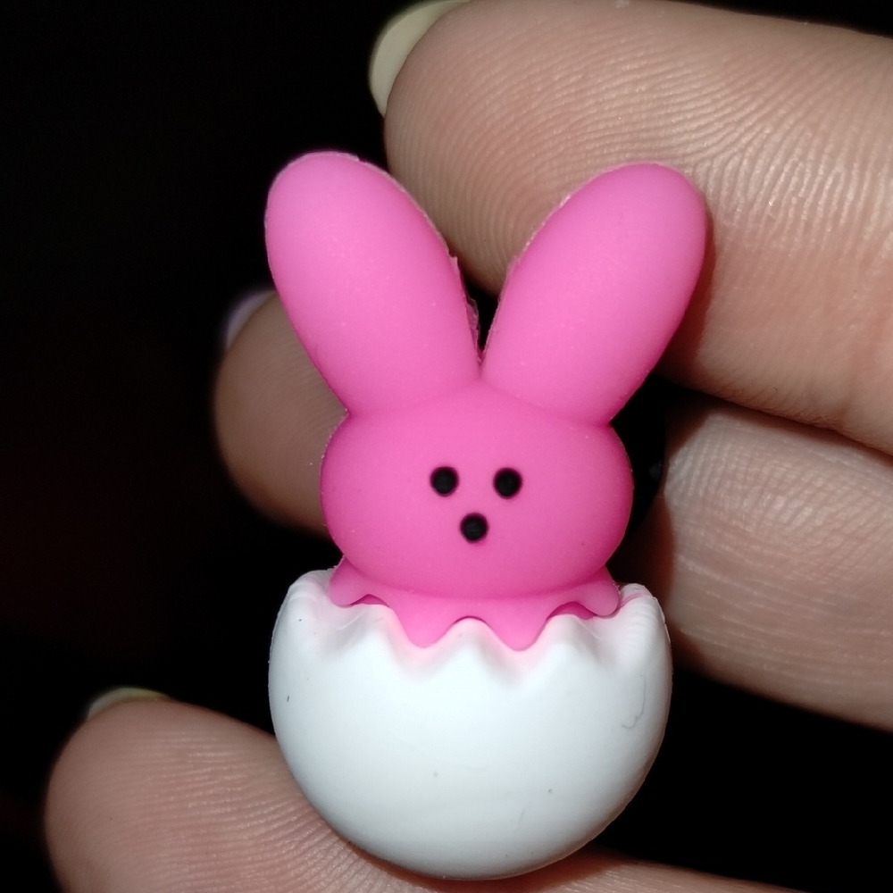 Homemade Peep Inspirational Croc Charm